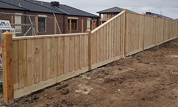 Timber Double Paling Fence Package with Capping