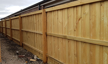 Timber Paling Fence Package with CAPPING, post 125*125mm ; Paling 1500, 1800, 2100, 2400mm